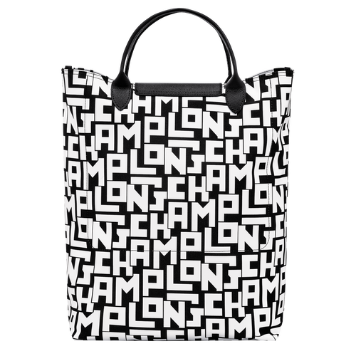 Shopper M Le Pliage LGP , Canvas - Schwarz/Weiss - Ansicht 4 von 4