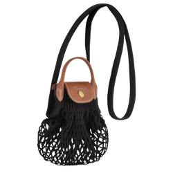 Longchamp Extra Small Le Pliage Filet Knit Crossbody Bag