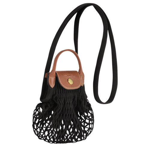 Le Pliage Filet XS Mesh bag , Black - Canvas - View 3 of 4