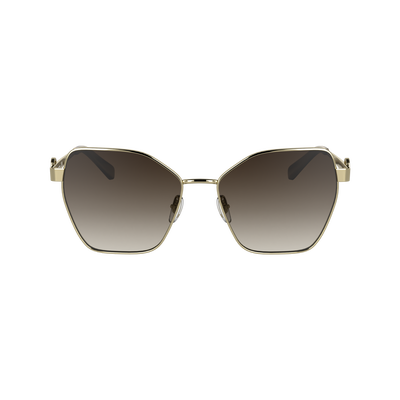 Lunettes de soleil , Métal - Or/Marron