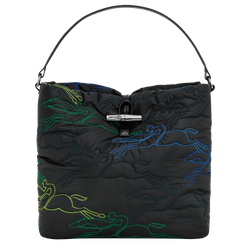 Roseau Essential L Bucket bag , Black - Canvas
