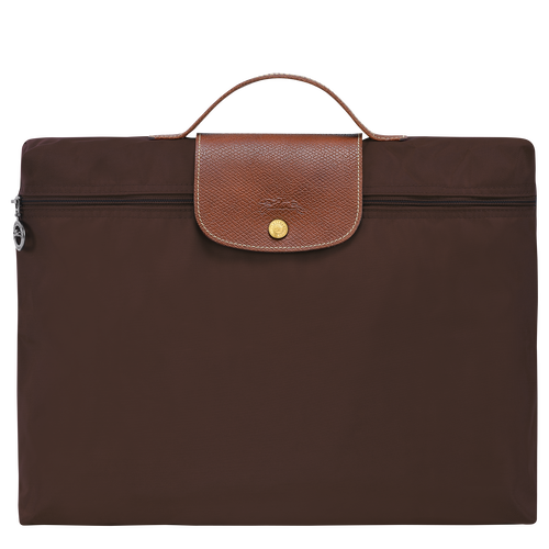 Le Pliage Original S Briefcase , Ebony - Recycled canvas - View 1 of  5