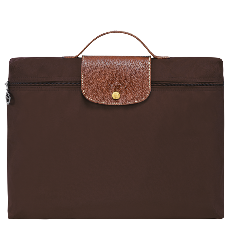 Le Pliage Original S Briefcase , Ebony - Recycled canvas  - View 1 of  5