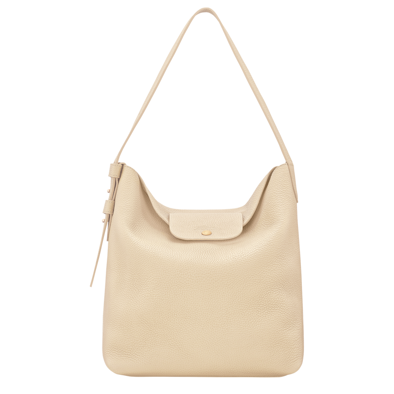 Sac port&eacute; &eacute;paule L Le Cadence , Cuir - Vanille  - Vue 1 de 7