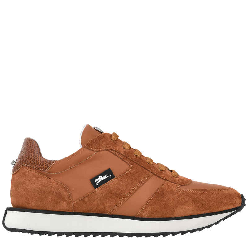 Sneakers Le Pliage Green , Cuir - Cognac  - Vue 1 de 6