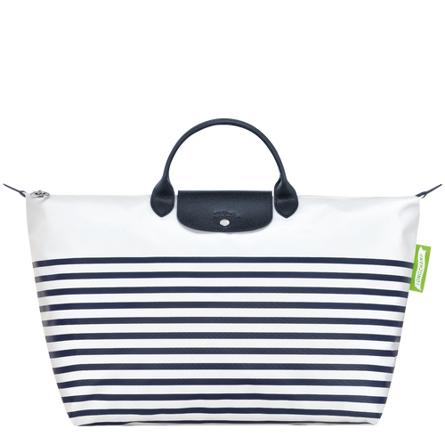 Reisetasche S Le Pliage Collection , Canvas - Marine/Weiss - Ansicht 1 von 5