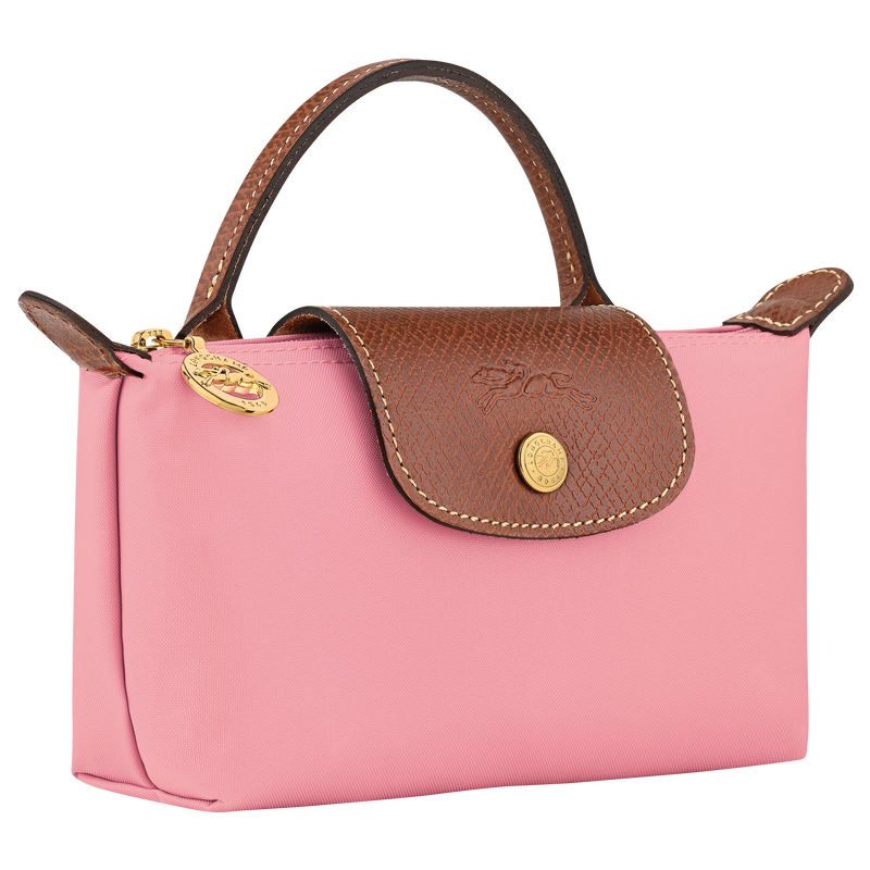 Trousse cosmétiques avec poignée Le Pliage Original , Toile recyclée - Guimauve  - Vue 3 de 6