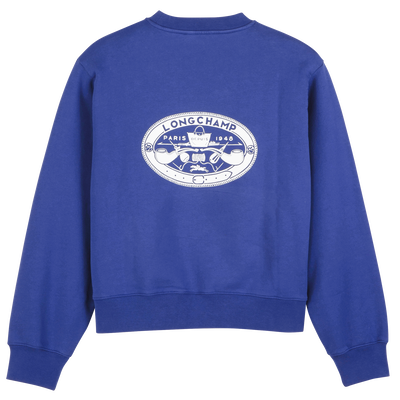 Sweatshirt , Cobalt - Printed jersey
