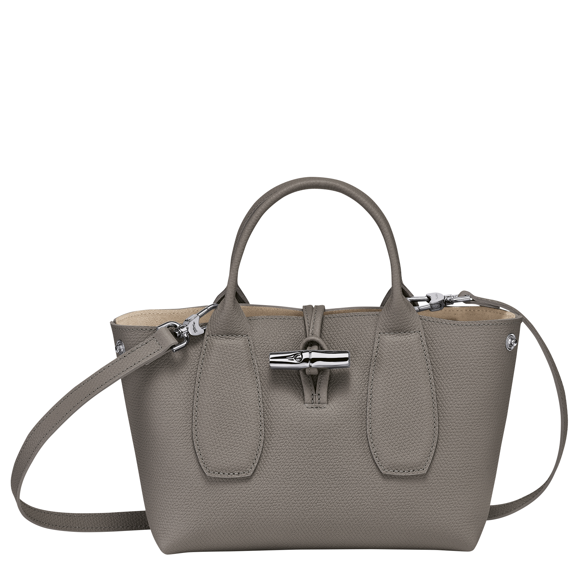 Roseau M Hobo bag Turtledove - Leather (10153HPNP55)