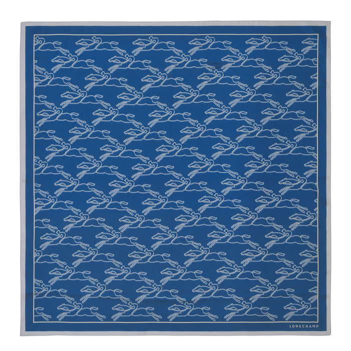 Fall-Winter 2022 Collection Silk scarf 70, Blue