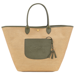 Le Pliage Collection L Basket bag , Artichoke - Canvas
