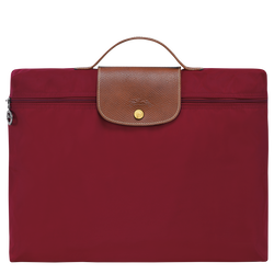 Aktentasche S Le Pliage Original , Recyceltes Canvas - Rot