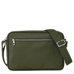 Le Foulonné M Camera bag , Khaki - Leather