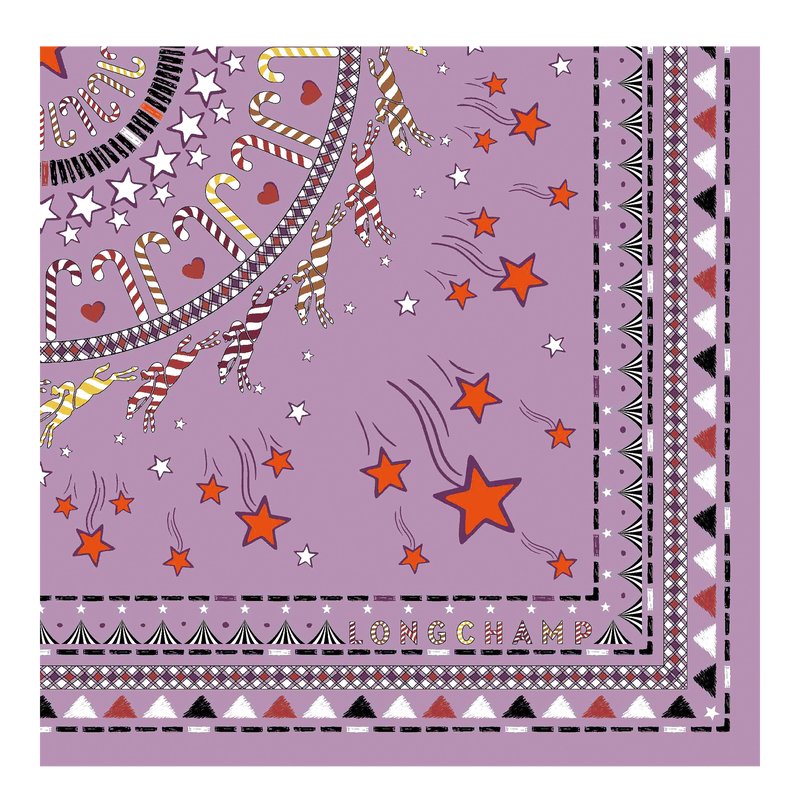 Fall-Winter 2022 Collection Silk scarf 50, Lilac