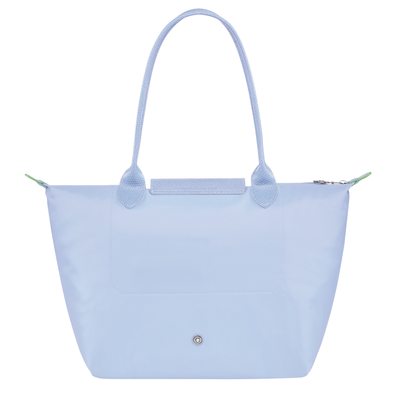 Le Pliage Green M Tote bag , Sky Blue - Recycled canvas  - View 3 of  4