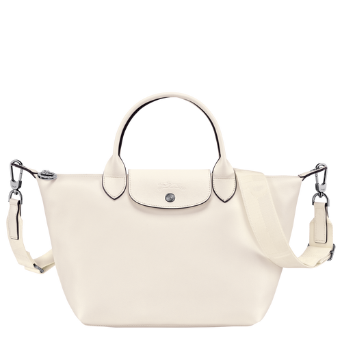 Sac à main S Le Pliage Xtra , Cuir - Ecru - Vue 1 de 4