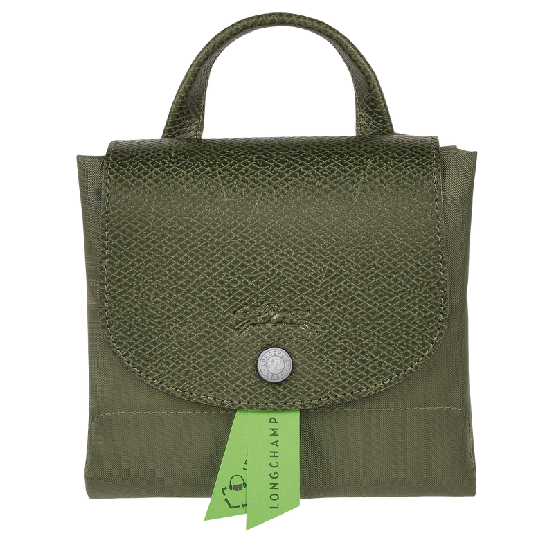 Rucksack M Le Pliage Green , Recyceltes Canvas - Fichte  - Ansicht 6 von 6