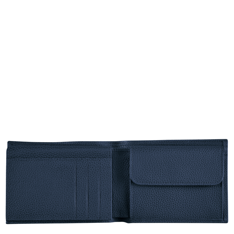 Le Foulonné Wallet , Navy - Leather  - View 2 of 2