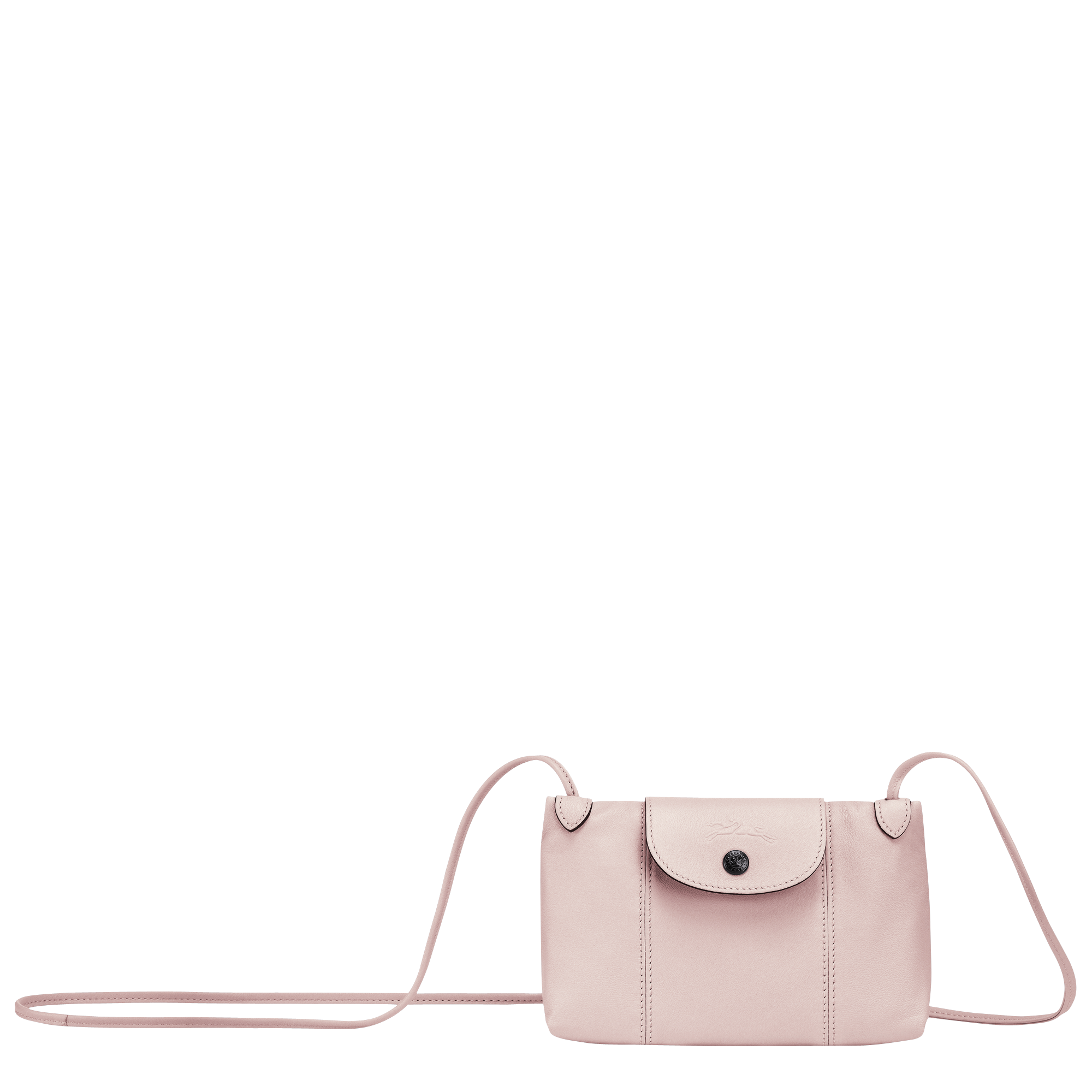 Crossbody bag Le Pliage Cuir Pale Pink 