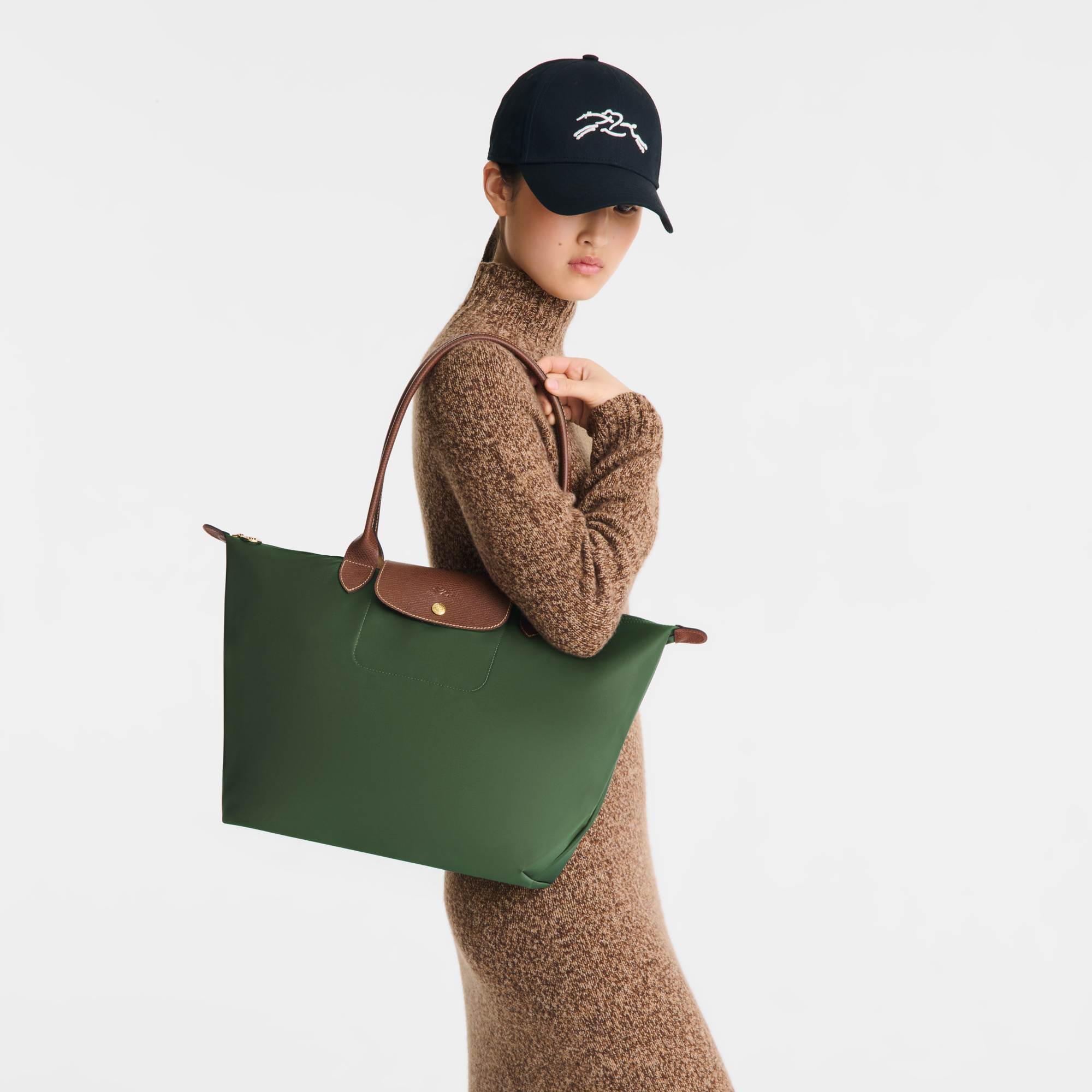 Tote bag L, British Green - View 2 of
7 - zoom in Le Pliage Original Tote bag L, British Green
