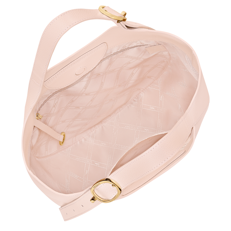 Sac cabas XL Le Foulonn&eacute; , Cuir - Cr&egrave;me  - Vue 5 de 6