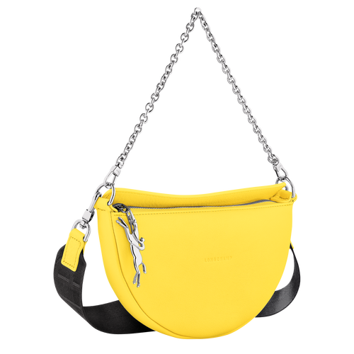 Smile S Crossbody bag , Yellow - Leather - View 3 of  7