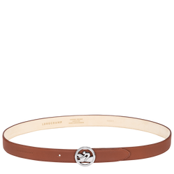 La Médaille Longchamp Ladies' belt , Cognac - Leather