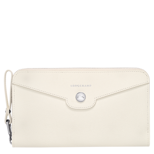 Portefeuille long zippé, 037 Ecru Portefeuille long zippé, 037 Ecru, hi-res
