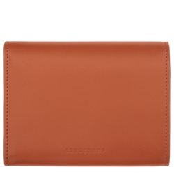 Le Roseau Compact wallet , Bark - Leather
