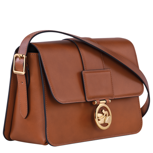 Sac bandoulière M Box-Trot , Cuir - Cognac - Vue 3 de 6