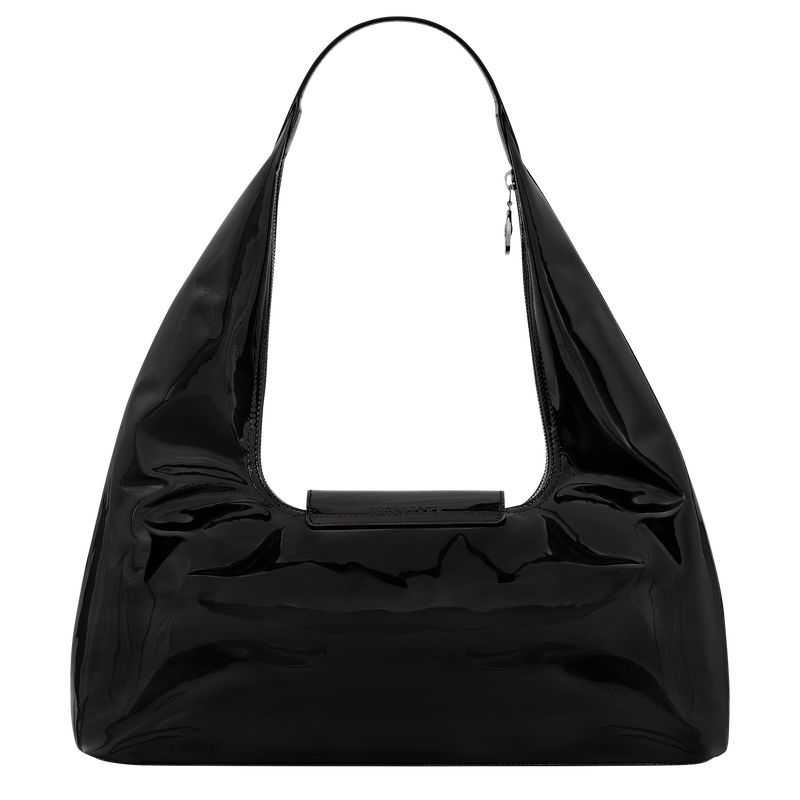 Le Pliage Xtra Schoudertas L , Zwart - Leder  - Weergave 4 van  5