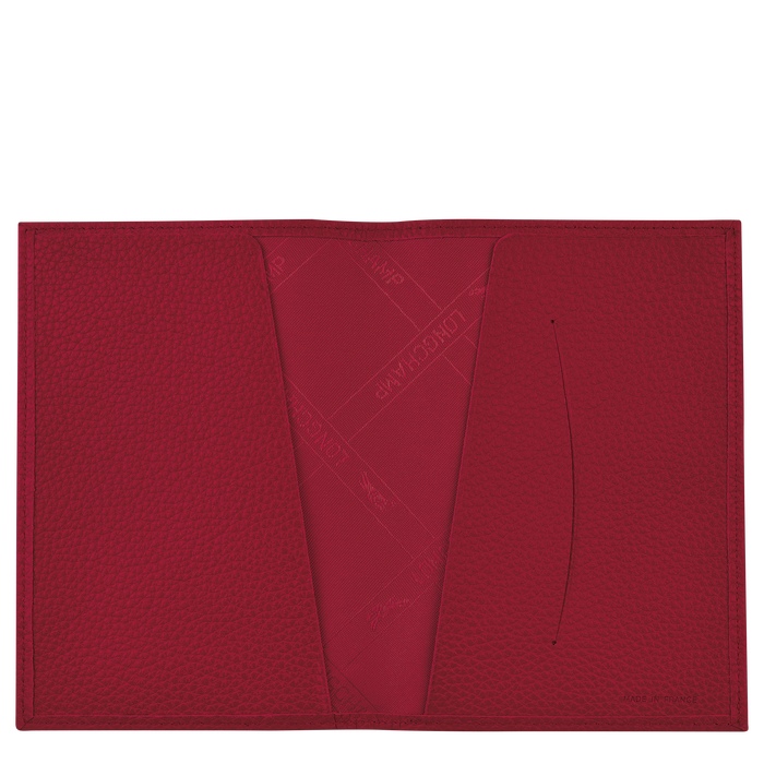 Le Foulonné Passport cover, Red