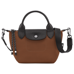 Le Pliage Energy XS Handbag , Chocolate - Recycled canvas