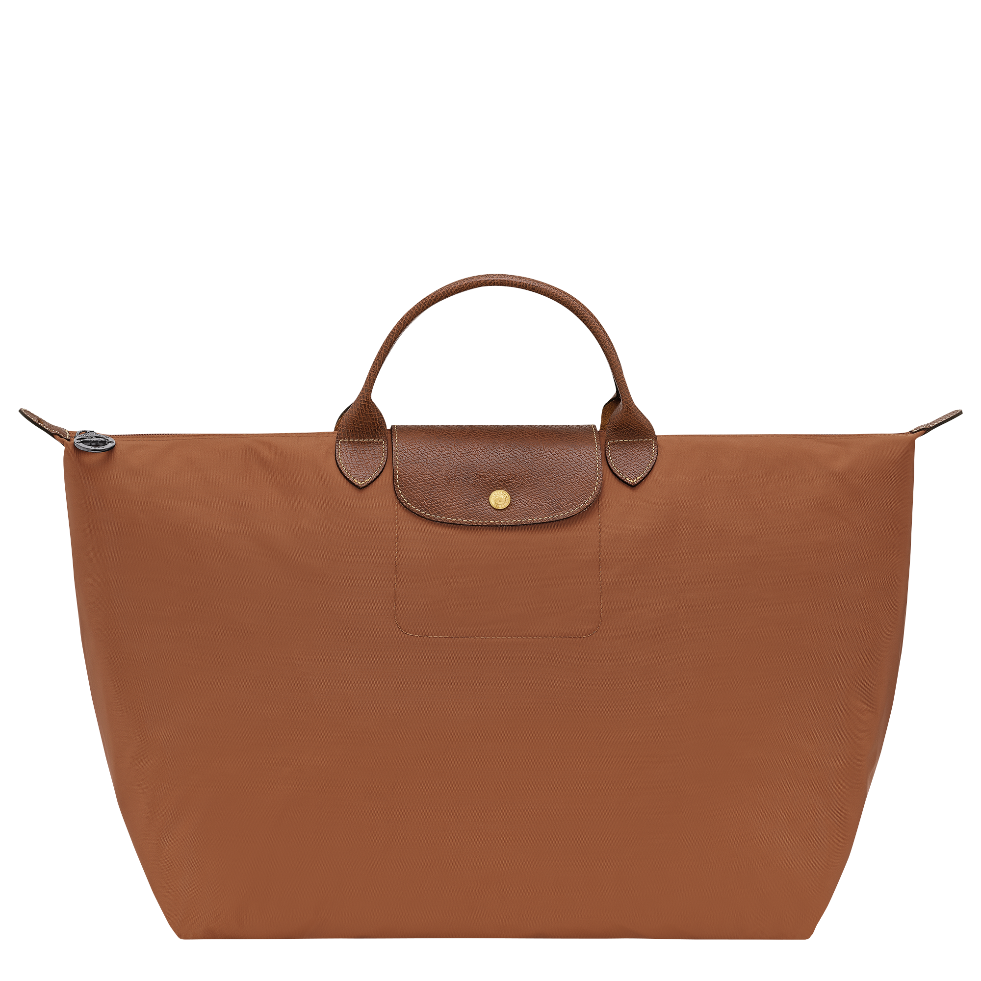 Le Pliage Original L Travel bag Cognac - Recycled canvas Le Pliage Original L Travel bag Cognac - Recycled canvas