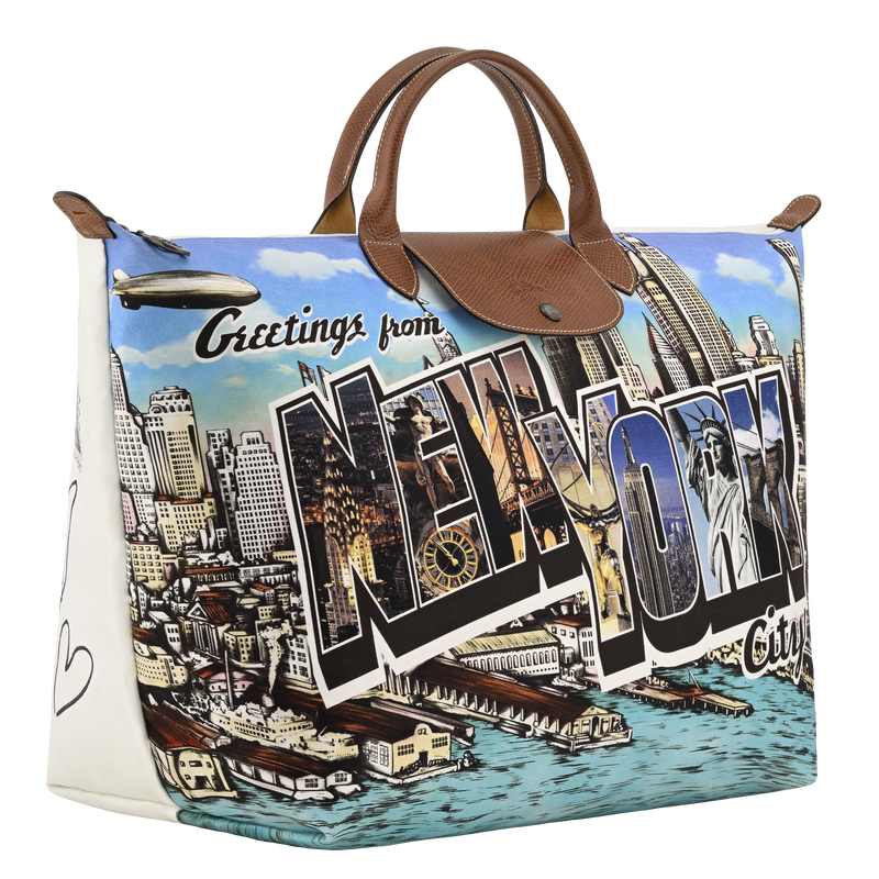 S トラベルバッグ Longchamp X Jeremy Scott , ブラウン - ファブリック  - ビュー 2: 4
