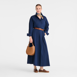 Le Foulonn&eacute; S Handbag , Pecan - Leather