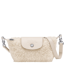 Le Pliage Xtra XS Pouch , Ecru - Leather