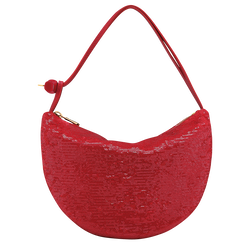Le Roseau S Clutch , Red - Canvas