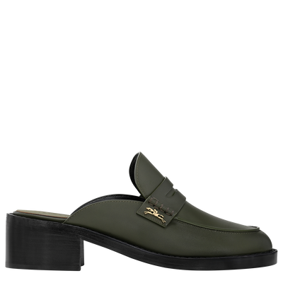 Epure Timeless Mules , Khaki - Leather
