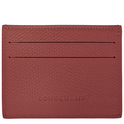 Le Roseau Card holder, Chestnut
