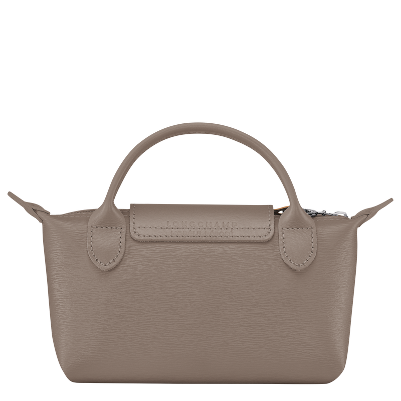 Le Pliage City Pouch with handle , Taupe - Canvas  - View 4 of 5
