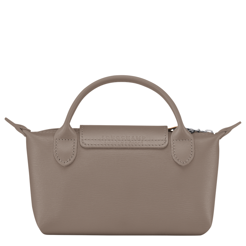 Le Pliage City Pouch with handle , Taupe - Canvas  - View 4 of 5