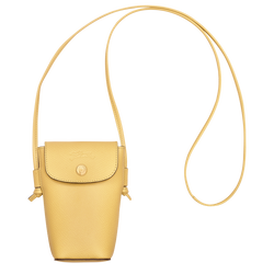 Épure Phone case with leather lace , Yellow Chick - Leather