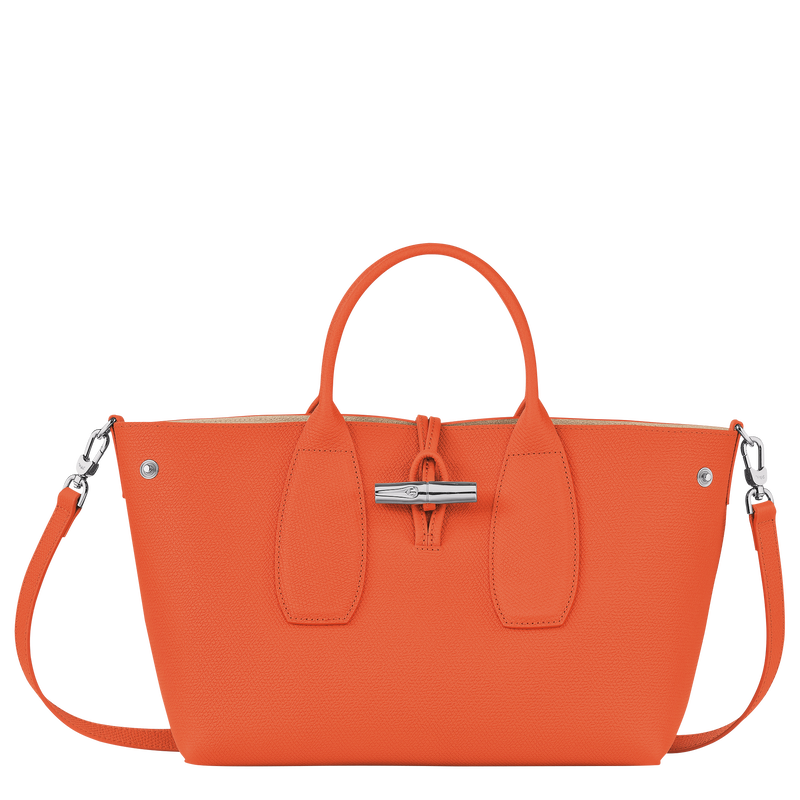 Handtasche M Roseau , Leder - Orange  - Ansicht 5 von 6