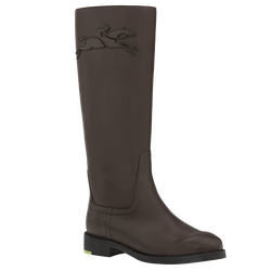 Botas rasas Candice , Pele - Castanho mocha