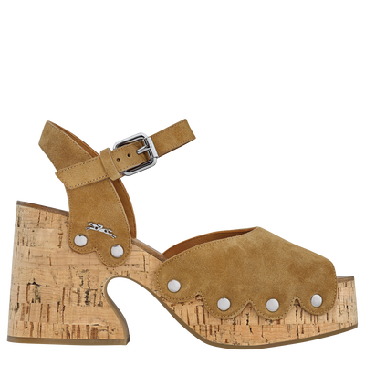 La Cigale Sandals, Walnut