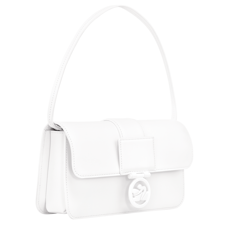 Box-Trot M Shoulder bag , White - Leather  - View 3 of  4