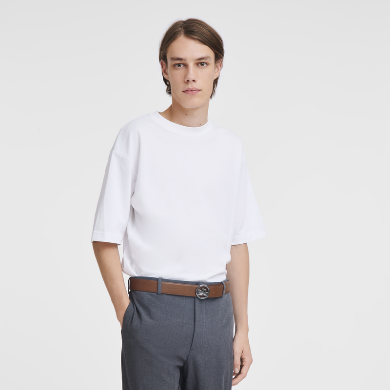 Box-Trot Men's belt Cognac - Leather | Longchamp HK
