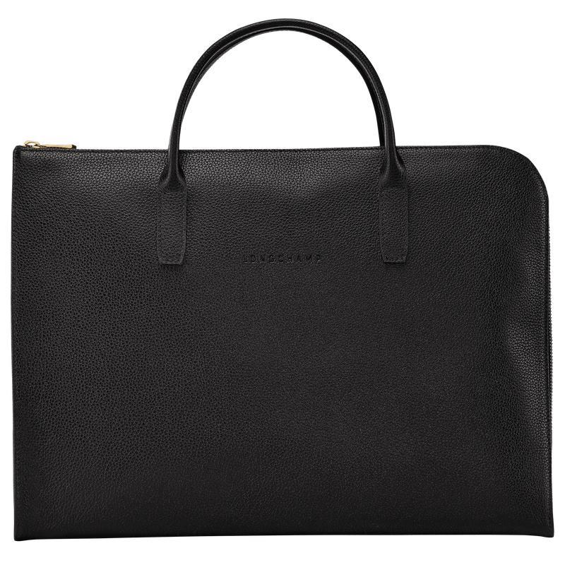 Le Foulonn&eacute; S Briefcase , Black - Leather  - View 1 of  5