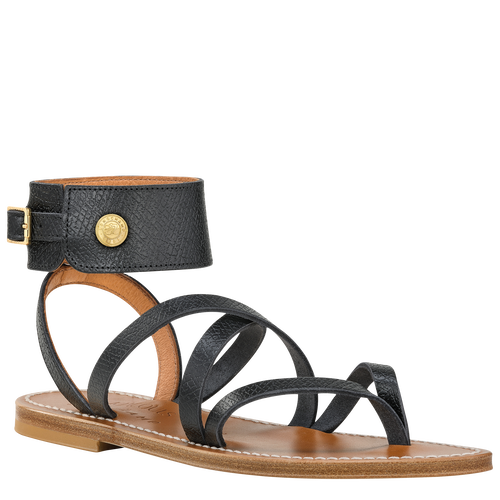 Longchamp x K.Jacques Sandalen , Zwart - Leder - Weergave 3 van  4